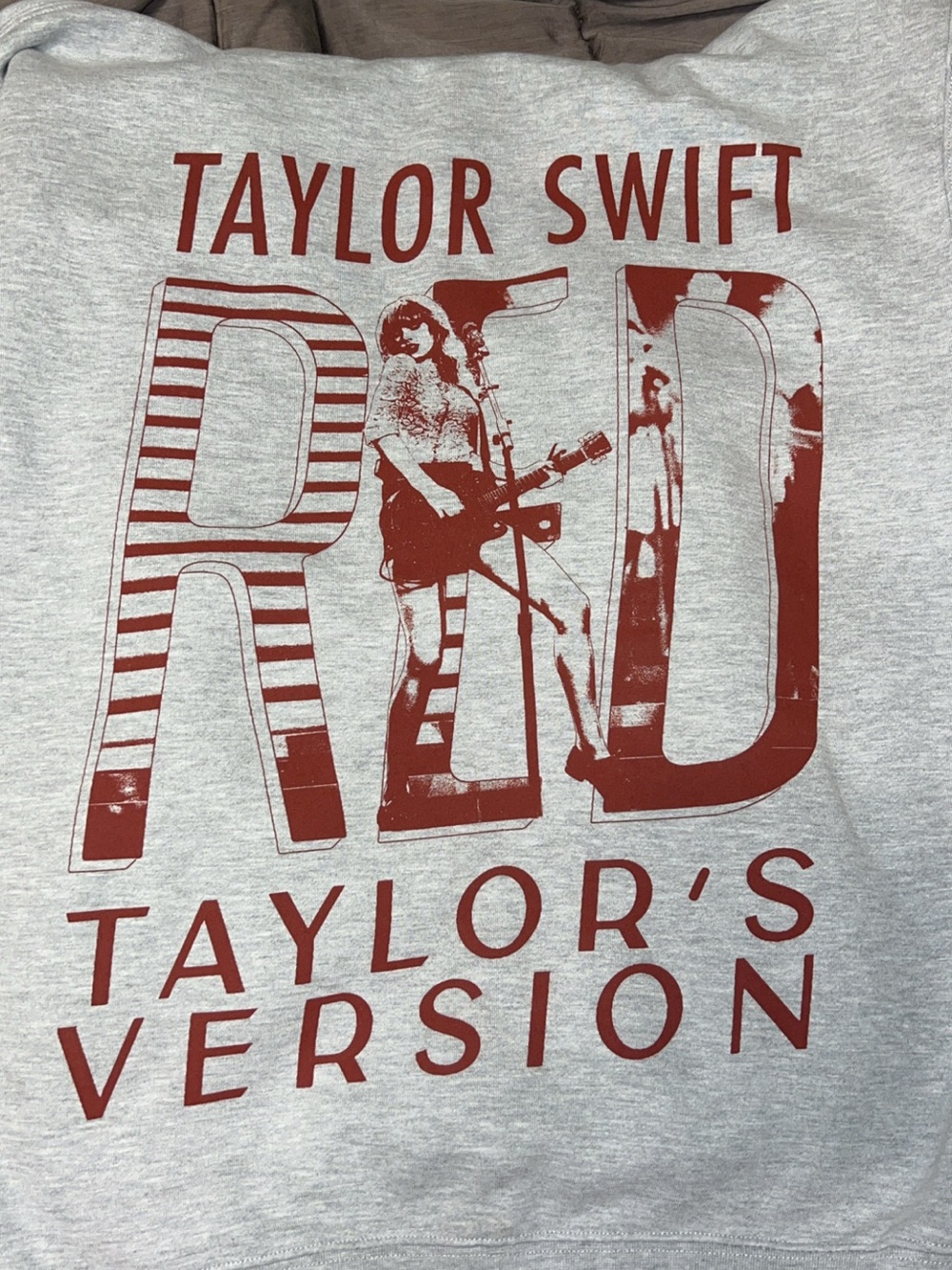 Taylor Swift Red Taylor’s Version Gray Hoodie Size M